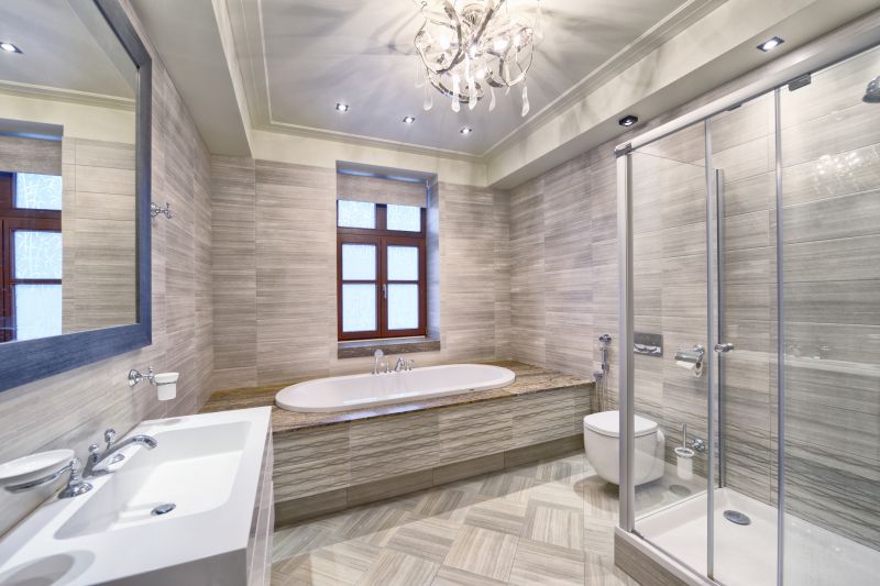Elegant Bathroom with Accent Tiles